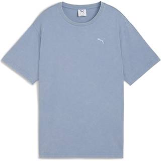 PUMA Essentials Elevated Relaxed Wash Tee Women, Clothing, Cool Blue, M