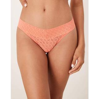 Thong - Icon Logo Lace - Orange - XXXL