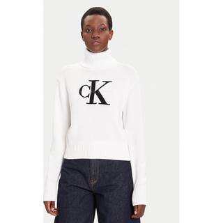 Soft Chenille Roll Neck Jumper - White - XS