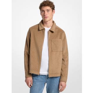 MK Double-Knit Flannel Jacket - Brown - Michael Kors - XXL