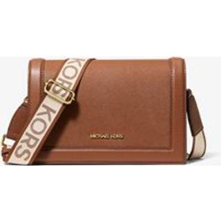 MK Jet Set Large Saffiano Leather Crossbody Bag - Brown - Michael Kors - ONE SIZE