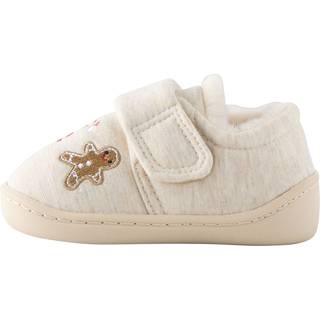 Next Neutral Christmas Warm Lined Cupsole Slippers
