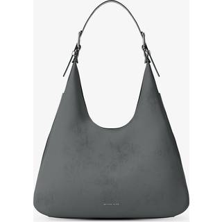 MK Nolita Large Nubuck Hobo Shoulder Bag - Grey - Michael Kors - ONE SIZE