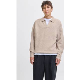 Jack & Jones Soho Ollie Knit Split Neck Atmosphere