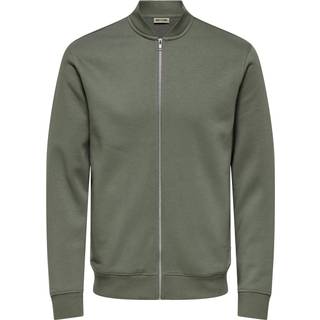 ONLY & SONS Ceres Sweat Bomber Jacket Castor Gray
