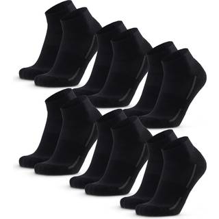 COTTON QUARTER SOCKS - Black / 39-42 / 6-Pack