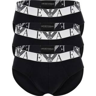 EMPORIO ARMANI Herren Slips schwarz Baumwolle & Mix unifarben