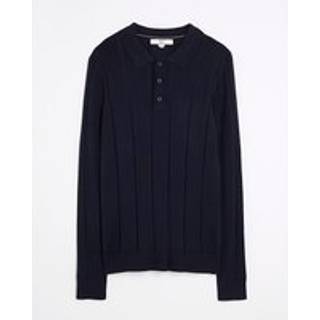 River Island River Island Viscose Muscle Fit Rib Polo Shirts