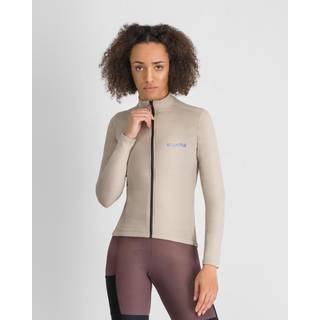 Sportful Women's Supergiara Wool Jersey Cykeljersey Damer størrelse L farve beige