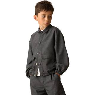 Angel & Rocket Angel & Rocket Grey Alex Pinstripe Overshirt - 146152cm