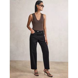 Reiss Reiss Selin Mid Rise Lige bukseben Jeans