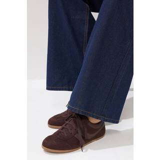 Lts Chocolate Brown Padded Retro Trainers In Standard Fit Size Standard > 12 - Standard 12