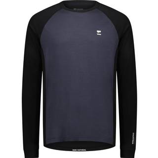 Mons Royale Tarn Merino L/S Merinolongsleeve Herrer størrelse XL farve blå/sort