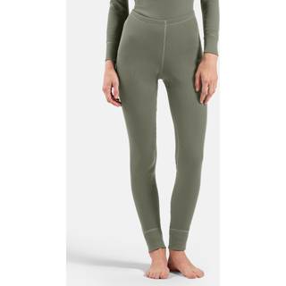 Odlo Women's Base Layer Bottom Long Active Warm Eco Syntetisk undertøj Damer størrelse S farve olivengrøn
