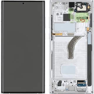 Samsung Galaxy S22 Ultra LCD-skærm- Phantom White