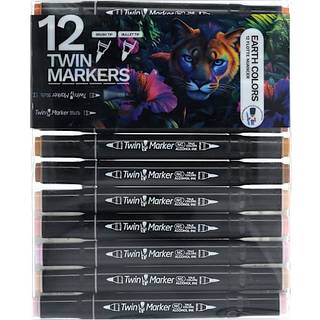 Danpen Twin markers Earth 12-pak