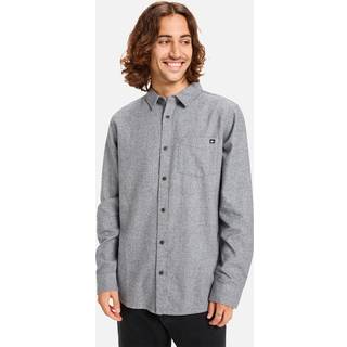 Quiksilver Motherfly Heather L/S Shirt Skjorte Herrer størrelse XXL farve grå