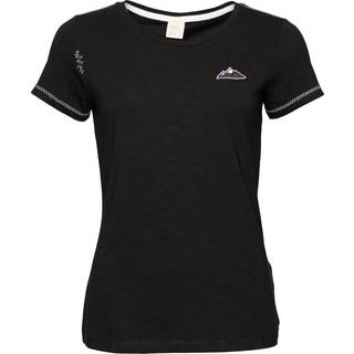 Chillaz Women's Gandia Mountain Patch T-shirt Damer størrelse 38 farve sort