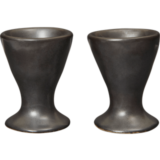 Flow Egg Cups - Set of 2 - Black