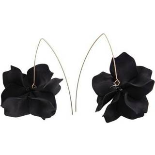 (Sort) 1 par kronblade øreringe lange øreringe dinglende øreringe til kvinder Piercing Hook øreringe