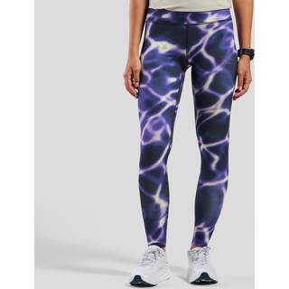 Odlo Zeroweight Print Running Tights Women - Violet, Size M - violet