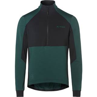 Vaude Kuro Halfzip L/S Tricot Cykeljersey Herrer størrelse XL farve blå/sort