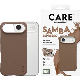 iPhone Air CARE by PanzerGlass Fashionable Samba Mobil Cover - MagSafe Kompatibel - Espresso