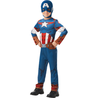 Marvel Marvel Captain America Børne Kostume - CAPTAIN AMERICA - 5-6Y