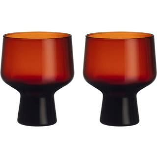 Iittala Solare glas på fod 29 cl 2-pak Kobber