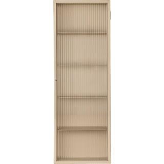 Ferm Living Haze Vægskab Ribbet Glas 35x100 Cm - Vægskabe Jern Cashmere - 1104272057