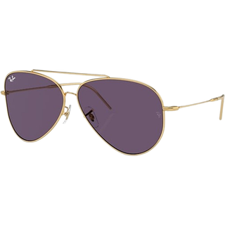 Ray-Ban RBR0101S Aviator Reverse 001/1A 59 Solbriller Mænd Guld - Gold - 59mm