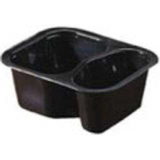 DUNI DUNIFORM Bakke 2-rum PP 138x114x53 mm Sort 240/120 ml, 480 stk (757502)