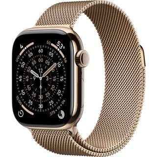 Apple Watch Series 11GPS + Cellular 42mmGold Titanium Case with Gold Milanese Loop