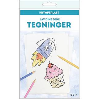 Krympeplast ark - tegninger (På lager i butik)