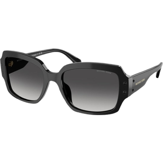 Michael Kors Kvinde MK2233B CHâTEL 30058G Solbriller Acetat Sort Grå Firkantet Normal Skygge