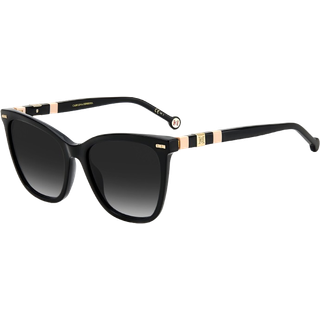 Carolina Herrera Kvinde CH 0044/S 3H2/9O Solbriller Plast Sort / Rosa Grå Firkantet Skygge