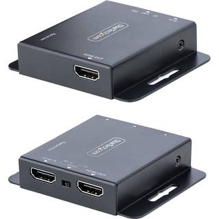 STARTECH HDMI Extender over CAT6/CAT5 4K 30Hz/130ft PoC HDMI over Ethernet Extender HDMI Transmitter and Receiver kit IR Exten