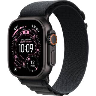 Apple Watch Ultra 3 GPS & 5G 49mm Sort Titanium Case med Sort Alpine Loop - Medium