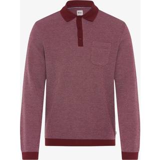 Brax Herren Polo-Shirt rot gemustert
