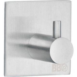 Enkelkrog Beslagsboden B1105 Børstet Stål Selvklæbende