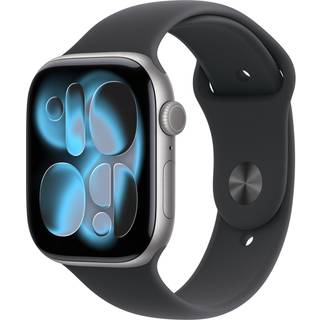 Apple Watch Series 11GPS46mmSpace Grey Aluminium Case with Black Sport Band - M/L