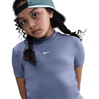 Kortærmet Nike Pro Dri-FIT-trøje til piger - blå - S