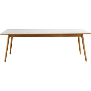 FDB Møbler C35C spisebord 95x220 cm Light grey-oak nature lacquered