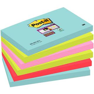 Post-it Super Sticky notes 76x127mm Miami Mix