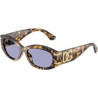 Dolce & Gabbana Kvinde DG4502 33301A Solbriller Acetat Skildpadde Violet Rund Normal