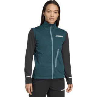 adidas Terrex XPR Softshell Running Vests Women - Green, Size M - green