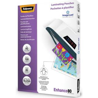 Fellowes Enhance 80 mic A5 Lamineringslomme, gloss