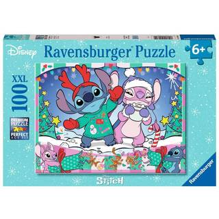 Ravensburger XXL puslespil 100 brikker - Disney Stitch Jul
