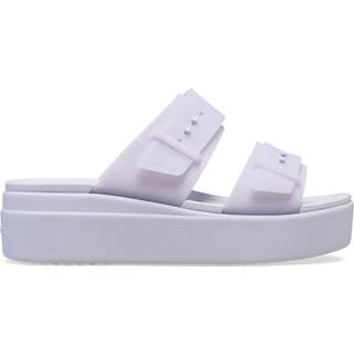 Crocs Crocs Purple Brooklyn Buckle Low Wedge Sandals