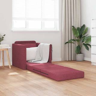 Gulvsovesofa med pude Vinrød 74 x 77 x 81 cm Stof